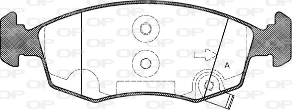 Open Parts BPA0172.50 - Kit pastiglie freno, Freno a disco autozon.pro