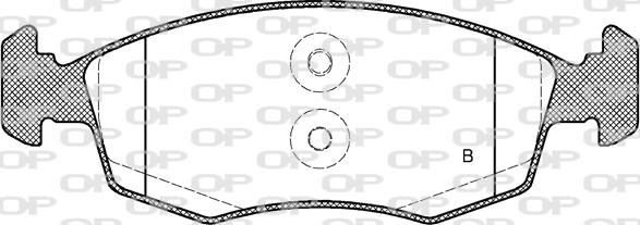 Open Parts BPA0172.52 - Kit pastiglie freno, Freno a disco autozon.pro