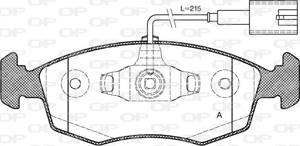 Open Parts BPA0172.52 - Kit pastiglie freno, Freno a disco autozon.pro