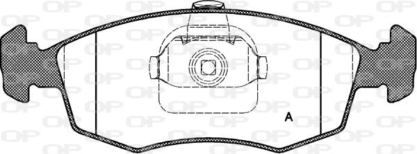 Open Parts BPA0172.10 - Kit pastiglie freno, Freno a disco autozon.pro