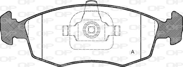 Open Parts BPA0172.35 - Kit pastiglie freno, Freno a disco autozon.pro