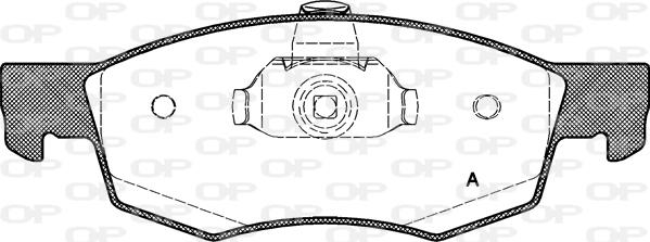 Open Parts BPA0172.30 - Kit pastiglie freno, Freno a disco autozon.pro