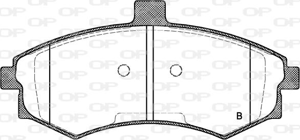 Open Parts BPA0893.02 - Kit pastiglie freno, Freno a disco autozon.pro