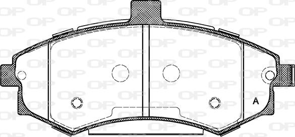 Open Parts BPA0893.02 - Kit pastiglie freno, Freno a disco autozon.pro