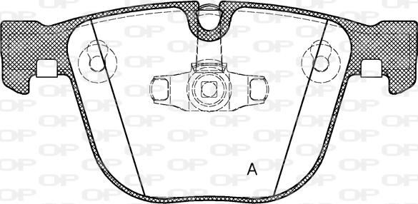 Open Parts BPA0892.20 - Kit pastiglie freno, Freno a disco autozon.pro