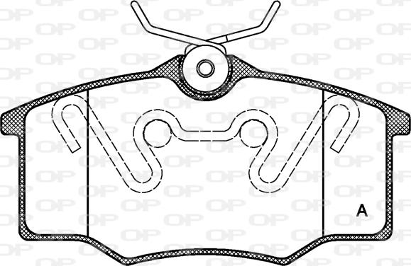 Open Parts BPA0846.00 - Kit pastiglie freno, Freno a disco autozon.pro