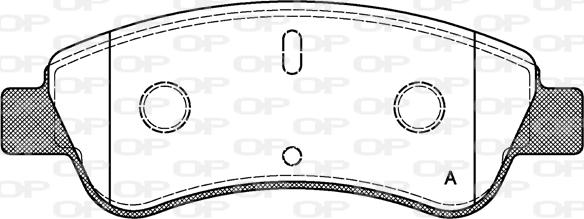 Open Parts BPA0840.10 - Kit pastiglie freno, Freno a disco autozon.pro