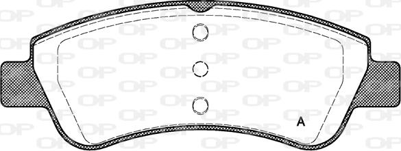 Open Parts BPA0840.20 - Kit pastiglie freno, Freno a disco autozon.pro