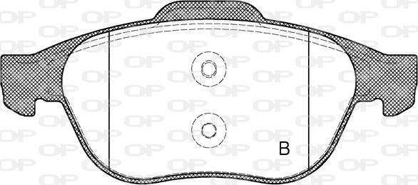 Open Parts BPA0843.20 - Kit pastiglie freno, Freno a disco autozon.pro