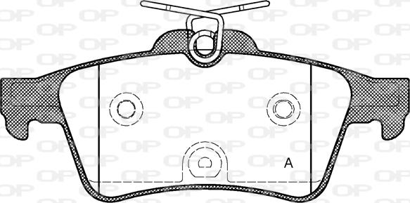 Open Parts BPA0842.40 - Kit pastiglie freno, Freno a disco autozon.pro