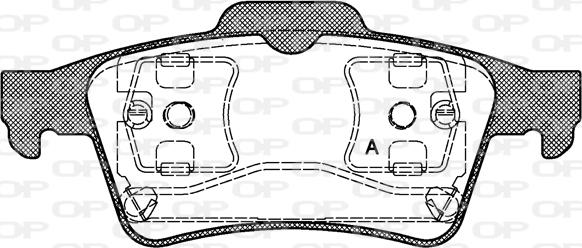 Open Parts BPA0842.00 - Kit pastiglie freno, Freno a disco autozon.pro