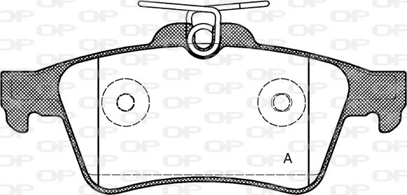 Open Parts BPA0842.20 - Kit pastiglie freno, Freno a disco autozon.pro