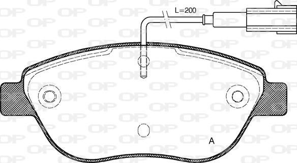 Open Parts BPA0859.01 - Kit pastiglie freno, Freno a disco autozon.pro