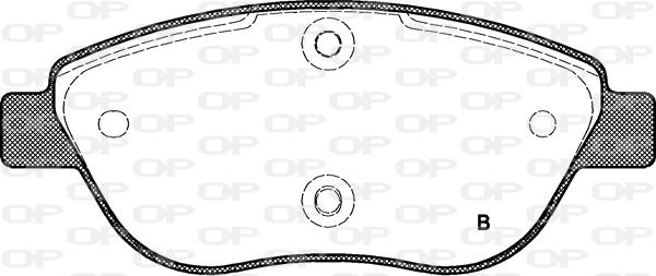 Open Parts BPA0859.01 - Kit pastiglie freno, Freno a disco autozon.pro