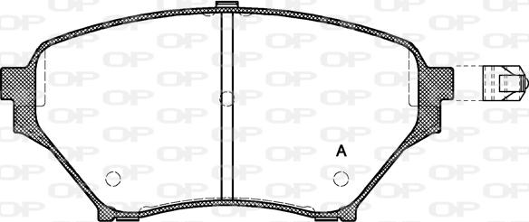 Open Parts BPA0850.02 - Kit pastiglie freno, Freno a disco autozon.pro