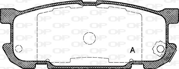 Open Parts BPA0853.02 - Kit pastiglie freno, Freno a disco autozon.pro