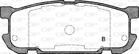 Open Parts BPA0853.02 - Kit pastiglie freno, Freno a disco autozon.pro