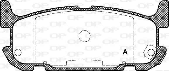 Open Parts BPA0853.12 - Kit pastiglie freno, Freno a disco autozon.pro