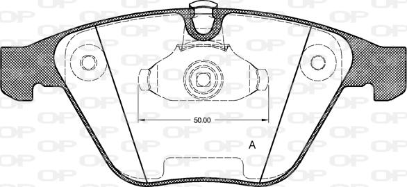 Open Parts BPA0857.00 - Kit pastiglie freno, Freno a disco autozon.pro