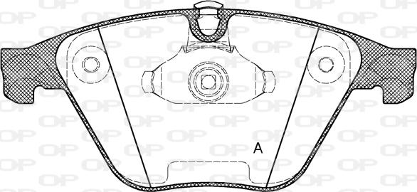 Open Parts BPA0857.20 - Kit pastiglie freno, Freno a disco autozon.pro