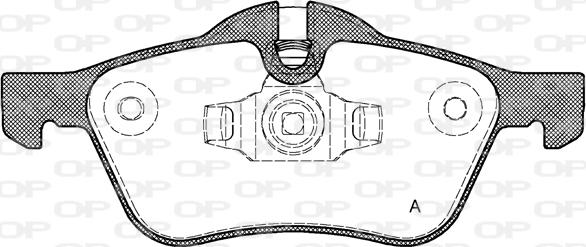 Open Parts BPA0864.00 - Kit pastiglie freno, Freno a disco autozon.pro