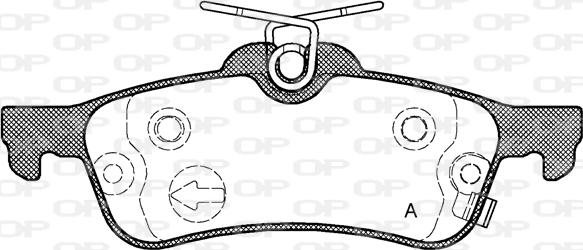 Open Parts BPA0862.02 - Kit pastiglie freno, Freno a disco autozon.pro