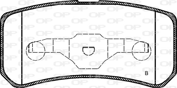 Open Parts BPA0803.02 - Kit pastiglie freno, Freno a disco autozon.pro