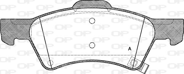 Open Parts BPA0810.02 - Kit pastiglie freno, Freno a disco autozon.pro