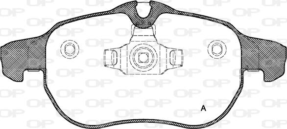 Open Parts BPA0888.00 - Kit pastiglie freno, Freno a disco autozon.pro