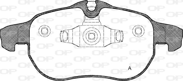 Open Parts BPA0888.02 - Kit pastiglie freno, Freno a disco autozon.pro