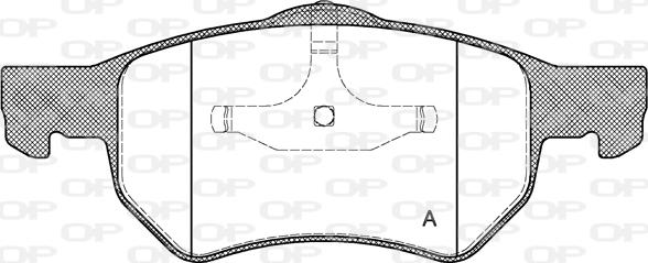 Open Parts BPA0882.00 - Kit pastiglie freno, Freno a disco autozon.pro