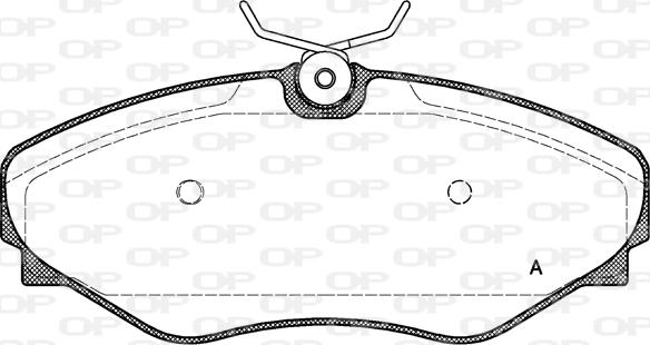 Open Parts BPA0834.20 - Kit pastiglie freno, Freno a disco autozon.pro