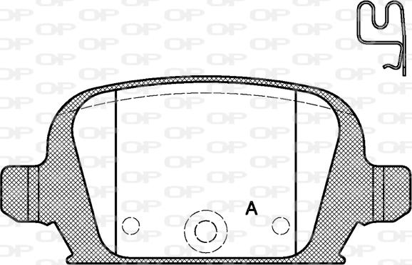 Open Parts BPA0835.02 - Kit pastiglie freno, Freno a disco autozon.pro