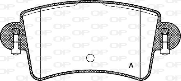 Open Parts BPA0833.00 - Kit pastiglie freno, Freno a disco autozon.pro