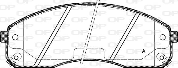 Open Parts BPA0821.02 - Kit pastiglie freno, Freno a disco autozon.pro