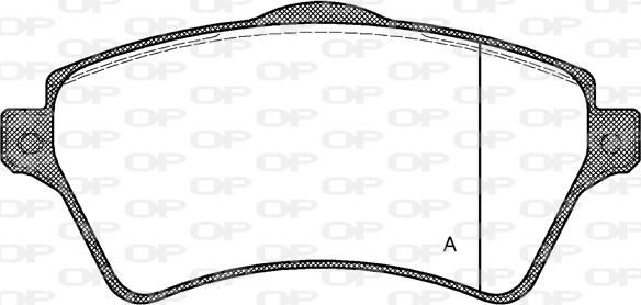 Open Parts BPA0822.00 - Kit pastiglie freno, Freno a disco autozon.pro