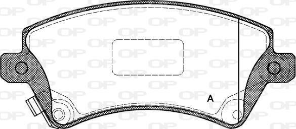 Open Parts BPA0822.12 - Kit pastiglie freno, Freno a disco autozon.pro