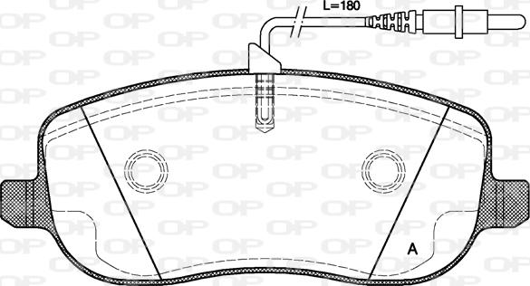 Open Parts BPA0879.12 - Kit pastiglie freno, Freno a disco autozon.pro