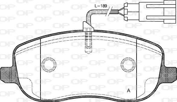 Open Parts BPA0879.31 - Kit pastiglie freno, Freno a disco autozon.pro