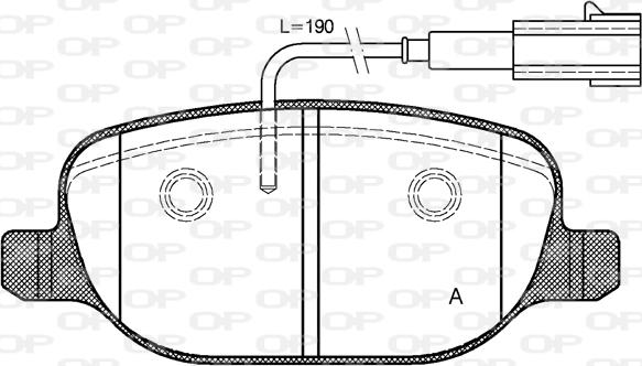 Open Parts BPA0878.02 - Kit pastiglie freno, Freno a disco autozon.pro