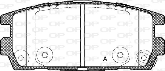 Open Parts BPA0877.02 - Kit pastiglie freno, Freno a disco autozon.pro