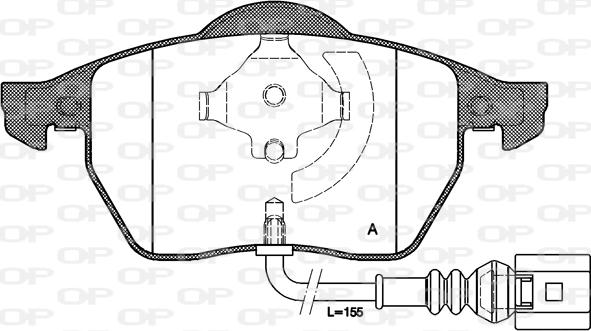 Open Parts BPA0390.41 - Kit pastiglie freno, Freno a disco autozon.pro