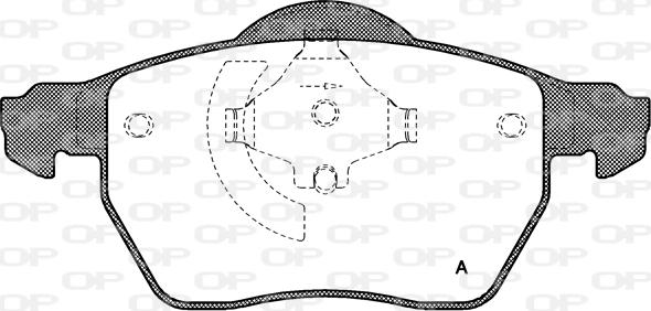 Open Parts BPA0390.50 - Kit pastiglie freno, Freno a disco autozon.pro