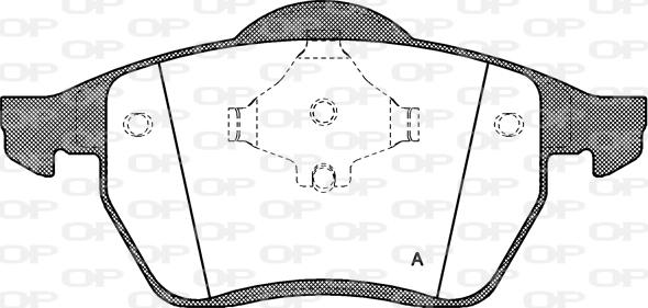 Open Parts BPA0390.00 - Kit pastiglie freno, Freno a disco autozon.pro