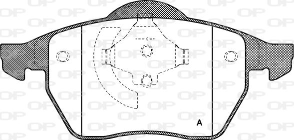 Open Parts BPA0390.01 - Kit pastiglie freno, Freno a disco autozon.pro