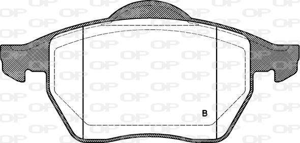 Open Parts BPA0390.11 - Kit pastiglie freno, Freno a disco autozon.pro