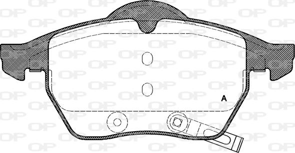 Open Parts BPA0390.32 - Kit pastiglie freno, Freno a disco autozon.pro