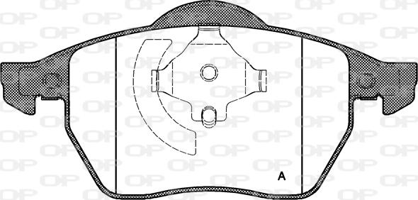 Open Parts BPA0390.20 - Kit pastiglie freno, Freno a disco autozon.pro