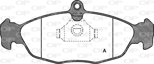 Open Parts BPA0393.00 - Kit pastiglie freno, Freno a disco autozon.pro