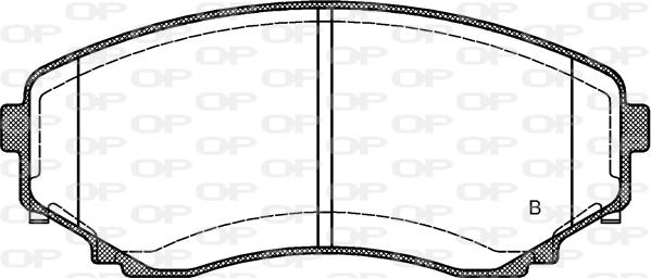 Open Parts BPA0397.22 - Kit pastiglie freno, Freno a disco autozon.pro